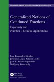 Generalized Notions of Continued Fractions (eBook, PDF)
