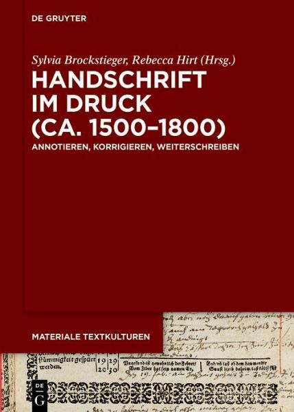 Handschrift im Druck (ca. 1500-1800) (eBook, ePUB) Handschrift im Druck (ca. 1500-1800) (eBook, ePUB)