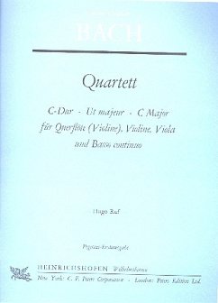 Cover Quartett C-Dur für Flöte, Violine, Viola und Bc
