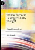Transcendence in Heidegger¿s Early Thought