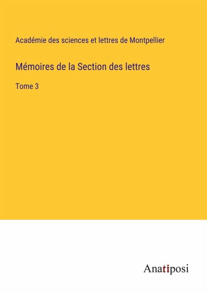 Mémoires de la Section des lettres