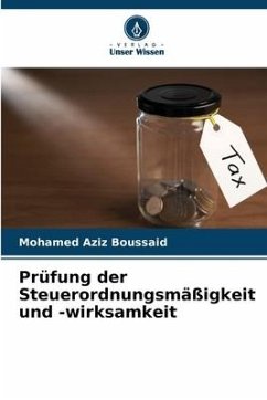 Prüfung der Steuerordnungsmäßigkeit und -wirksamkeit - Boussaid, Mohamed Aziz