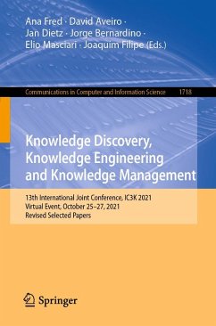 Knowledge Discovery, Knowledge Engineering and Knowledge Management (eBook, PDF)