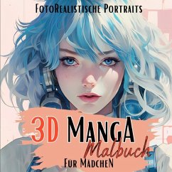 3D Manga Malbuch für Mädchen - Manga Malbücher, Lucy´s