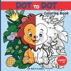 Dot-to-Dot Coloring Book for kids age 4 - 6 years