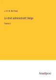 Le droit administratif; Belge