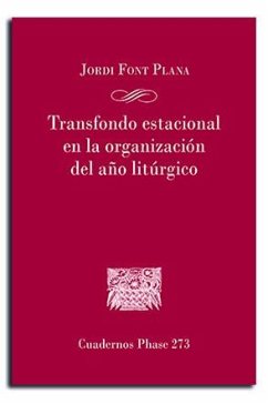 Cover Trasfondo estacional de la organizacion del año litúrgico