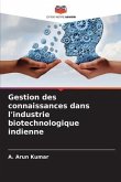 Gestion des connaissances dans l'industrie biotechnologique indienne