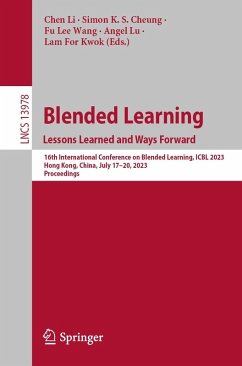 Blended Learning : Lessons Learned and Ways Forward (eBook, PDF)