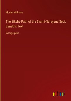 The Siksha-Patri of the Svami-Narayana Sect; Sanskrit Text