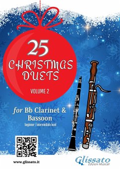 25 Christmas Duets book for Bb Clarinet and Bassoon - Volume 2 (fixed-layout eBook, ePUB) - Carols, Christmas