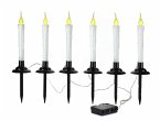 LED-Gartenstecker &quote;Candlelight&quote; 6er-Set