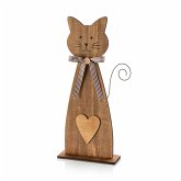Dekofigur "Katze" aus Holz, 45cm