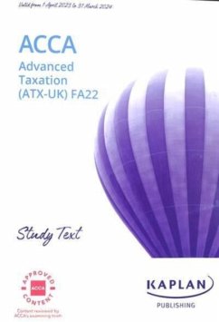 ADVANCED TAXATION (ATX) (FA22) - STUDY TEXT - Kaplan