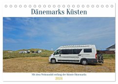 Mit dem Wohnmobil entlang der Küste Dänemarks (Tischkalender 2024 DIN A5 quer), CALVENDO Monatskalender - Bussenius, Beate