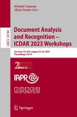 Document Analysis and Recognition ¿ ICDAR 2023 Workshops