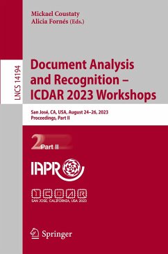 Document Analysis and Recognition ¿ ICDAR 2023 Workshops