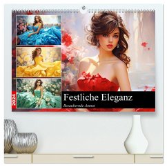 Festliche Eleganz. Bezaubernde Anmut (hochwertiger Premium Wandkalender 2024 DIN A2 quer), Kunstdruck in Hochglanz