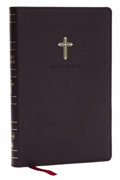 NKJV Holy Bible, Ultra Thinline, Black Leathersoft, Red Letter, Comfort Print - Thomas Nelson