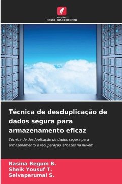 Técnica de desduplicação de dados segura para armazenamento eficaz - B., Rasina Begum;T., Sheik Yousuf;S., Selvaperumal