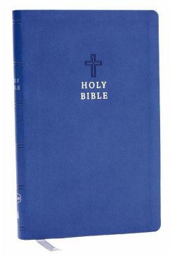 NKJV Holy Bible, Value Ultra Thinline, Blue Leathersoft, Red Letter, Comfort Print - Thomas Nelson
