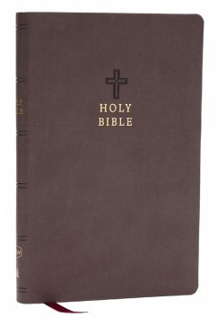 NKJV Holy Bible, Value Ultra Thinline, Charcoal Leathersoft, Red Letter, Comfort Print - Thomas Nelson