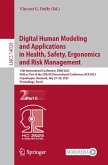 Digital Human Modeling and Applications in Health, Safety, Ergonomics and Risk Management (eBook, PDF)