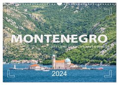 Montenegro - Das Land der schwarzen Berge (Wandkalender 2024 DIN A3 quer), CALVENDO Monatskalender