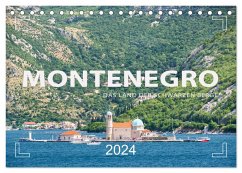 Montenegro - Das Land der schwarzen Berge (Tischkalender 2024 DIN A5 quer), CALVENDO Monatskalender