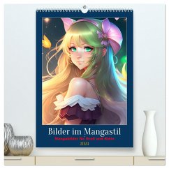 Bilder im Mangastil (hochwertiger Premium Wandkalender 2024 DIN A2 hoch), Kunstdruck in Hochglanz