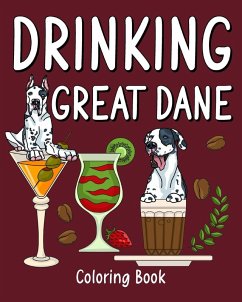 Drinking Great Dane Coloring Book - Paperland