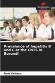 Prevalence of hepatitis B and C at the CNTS in Burundi