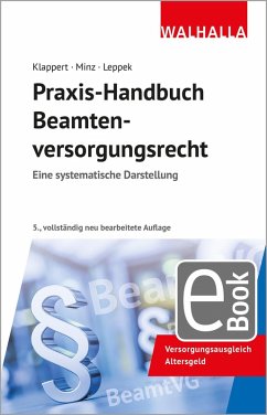 Praxis-Handbuch Beamtenversorgungsrecht (eBook, PDF) - Klappert, Sebastian; Minz, Hubert; Leppek, Sabine