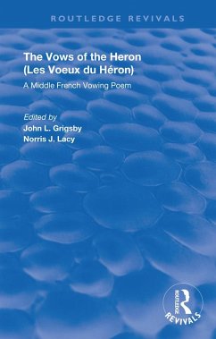 Cover A Middle French Vowing Poem (eBook, PDF)