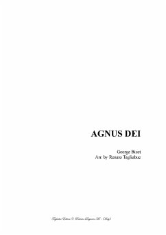 AGNUS DEI - Bizet - Arr. for SA Choir and Piano/Organ (eBook, PDF) - Tagliabue, Renato