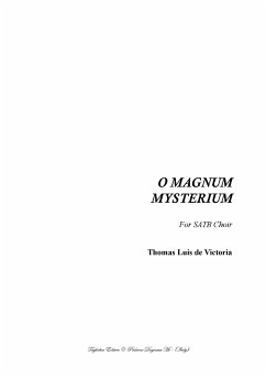 O MAGNUM MYSTERIUM - T.L. de Victoria - Mottetto for SATB Choir (eBook, PDF) - Tagliabue, Renato