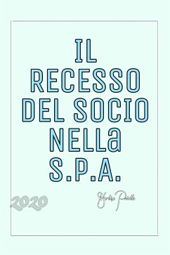 Il Recesso del Socio nella S.p.A. (eBook, ePUB) - Paiotta, Martina