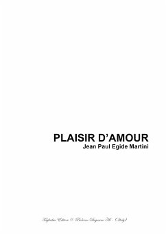 PLAISIR D'AMOUR - Arr. for SAB Choir and Piano (eBook, PDF) - Tagliabue, Renato