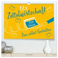 12 x Zettelwirtschaft - Bastelkalender (hochwertiger Premium Wandkalender 2024 DIN A2 quer), Kunstdruck in Hochglanz - ROTH-Design