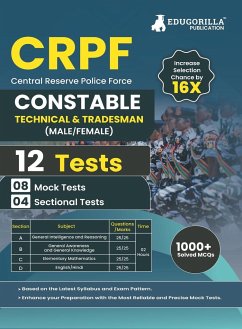 CRPF Constable Technical and Tradesman Exam 2023 (English Edition) - 8 Full Length Mock Tests and 4 Sectional Tests with Free Access to Online Tests - Edugorilla Prep Experts