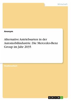 Alternative Antriebsarten in der Automobilindustrie. Die Mercedes-Benz Group im Jahr 2035