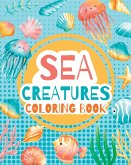 Sea creatures - coloring book for kids -