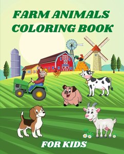 Farm Animals Coloring Book for Kids - Caleb, Sophia