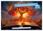 Mystische Welten - Mit Büchern die Grenzen der Phantasie erweitern (Wandkalender 2024 DIN A2 quer), CALVENDO Monatskalender