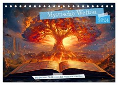 Mystische Welten - Mit Büchern die Grenzen der Phantasie erweitern (Tischkalender 2024 DIN A5 quer), CALVENDO Monatskalender - Kowalski, Rupert