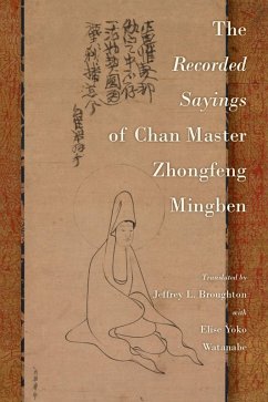 Cover The Recorded Sayings of Chan Master Zhongfeng Mingben (eBook, ePUB)