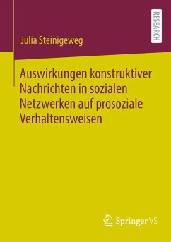 Cover Auswirkungen konstruktiver Nachrichten in sozialen Netzwerken auf prosoziale Verhaltensweisen (eBook, PDF)