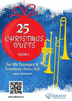 Trumpet and Trombone (b.c.): 25 Christmas Duets volume 2 (fixed-layout eBook, ePUB) - Carols, Christmas