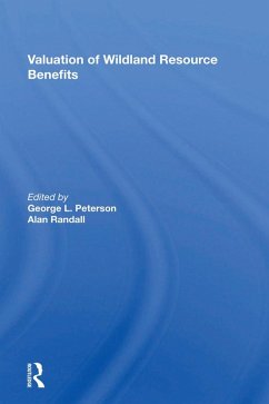 Cover Valuation Of Wildland Resource Benefits (eBook, ePUB)