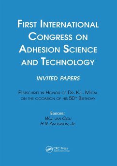 First International Congress on Adhesion Science and Technology---invited papers (eBook, ePUB)